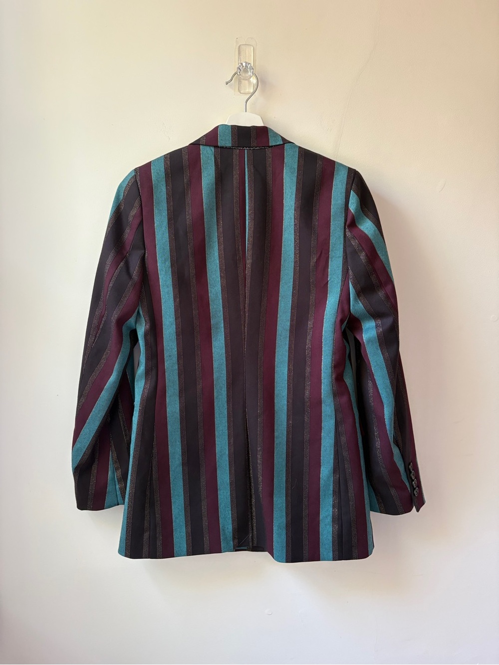 Scotch & Soda Metallic Striped Double-Breasted Blazer - Picture 14 of 16